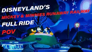 Disneylands Mickey & Minnie's Runaway Railway POV! FULL RIDE/QUEUE POV! 4K