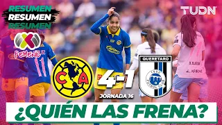 Resumen y goles | América 4-1 Querétaro | AP2023-J116 | Liga Mx Femenil | TUDN