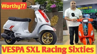 VESPA SXL Racing Sixties Review! #vespa #scooty #2023