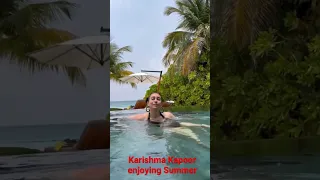 Bollywood Karishma Kapoor in Swimming Pool #shorts #fashioncore