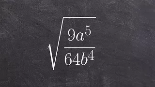 Using the quotient rule of radicals to simplify