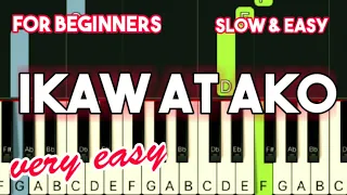 MOIRA DELA TORRE & JASON HERNANDEZ - IKAW AT AKO | SLOW & EASY PIANO TUTORIAL