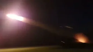 Latest Footage of Ukrainian missile system destroying a Russian target over Zaporizhia Oblast