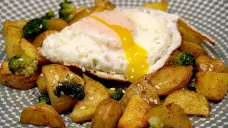 I have never eaten potatoes WITH broccoli and eggs so delicious! Simple breakfast OR dinner recipe!