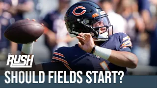 Should the Bear start Justin Fields, even if Andy Dalton is healthy? | The Rush | NBC Sports Chicago