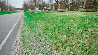 INCREDIBLE STONEWORK at 1800s Cemetery Next to Highway | Graveyard Exploration 539