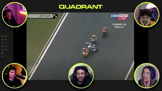 Lando Norris reacts to incredible MotoGP save...