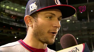 Trea Turner talks about his first hit in NLDS