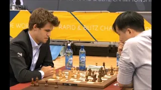 GM Carlsen (Norway) - GM Bu (China)  "5 min Series"