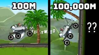 ACTION HERO - How the Map Looks at 100,000 meters? Hill Climb Racing