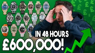 £600,000 Of ROLEX Watches SOLD In 48 HOURS! The Market is UP