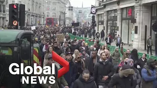 Coronavirus: Anti-lockdown protesters march in central London