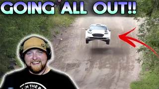 NASCAR Fan Reacts to Sebastien Ogier FLYING Rally Testing