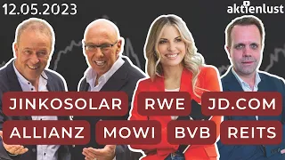 Allianz, SMA Solar, Jinko, RWE, Mowi, JD.com, BVB uvm.: 4er Zoom