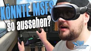 Könnte so MSFS mit der Apple Vision Pro aussehen? | Meine Interpretation von AR im Flug Simulator