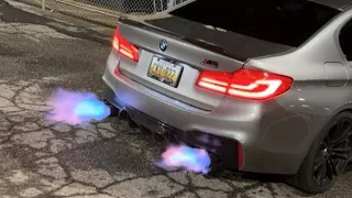 Bmw M5 F90 Stage 2 Dme W/Downpipes, Intake - Spitting fire Exhaust