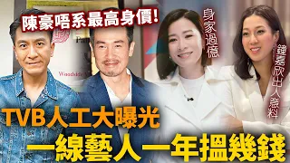 TVB藝人一年搵幾多錢！？陳豪唔系最高身價，佘詩曼身家上億人工竟咁低！鐘嘉欣最出人意料！【HK頭條】