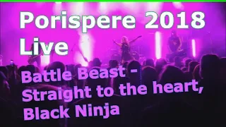 Battle Beast  Straight to the heart (short) , Black Ninja Porispere 2018 live