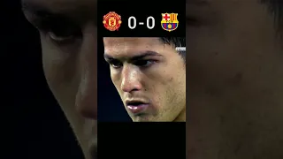 Barcelona Vs Manchester United 2007-08 Ronaldo 😬UCL  Semi-Final 1,2nd Leg #shorts #highlights