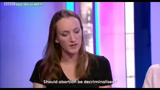 Kate Smurthwaite discusses decriminalising abortion on BBC Sunday Morning Live