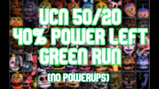 UCN 50/20, 40% Power Left, No Powerups, Green Run