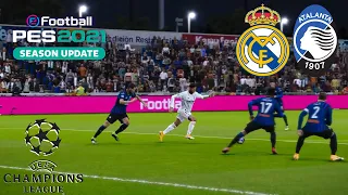 [PS4] PES 2021 UEFA Champions League (Real Madrid vs Atalanta Gameplay) [Round of 16]