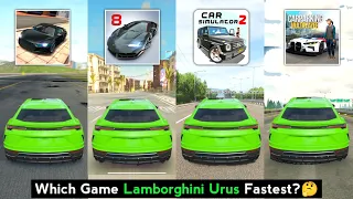 Lamborghini Urus Top Speed in Extreme Car Driving, Asphalt 8, Car Simulator 2, Car Parking Multiplay