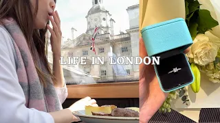 LIFE IN LONDON: SQ Business Class flight, Proposal Vlog, What I eat, What I buy *unboxing haul*