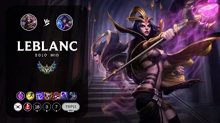 LeBlanc Mid vs Ahri - KR Challenger Patch 13.11