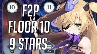 Spiral Abyss Floor 10 F2P Guide - 9 stars can be done with 1 Hydro before AR50!