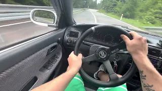 1995 Toyota Corolla AE101 - Easy downhill touge attack [RAW]