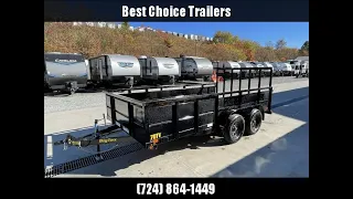 2023 Big Tex Trailers 70TV 7X14' High Side Vanguard Landscape Utility Trailer 7000# GVW