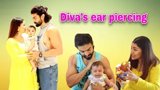 Divisha’s ear piercing | oh boy she cried | HINDI | WITH ENGLISH SUBTITLES | Debina Decodes