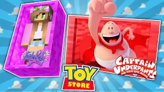 Minecraft TOYSTORE: CAPTAIN UNDERPANTS PRANKS THE STORE! w/LittleKellyandCarly (CustomRoleplay)