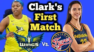 Caitlin Clark's First Game Indiana Fever Vs. Dallas Wings | WNBA Preseason