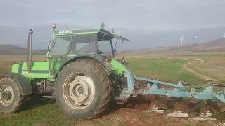 DEUTZ FAHR DX120 - OVERUM 4 PLOUGHING GREECE