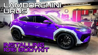 2023 LAMBORGHINI URUS PERFORMANTE INSTALLING 1016 INDUSTRIES WIDEBODY KIT