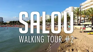 Salou, Spain: Walking Tour Along The Beach [4k]