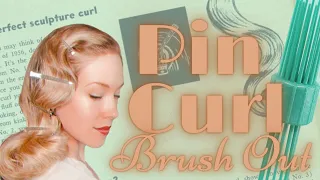 Brushing Out a Page Boy Pin Curl Wet Set