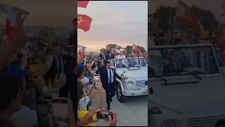 Gmg. L'arrivo di Papa Francesco al Parque Tejo per la Veglia con i giovani - Il Faro online