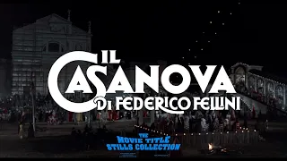 Fellini's Casanova (1976) title sequence