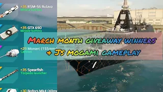 march month giveaway winners name with Js Mogami loaded with nuclear missile online gameplay | MW