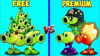 Team 3 Pea FREE vs PREMIUM - Who Will Win? - Pvz 2 Team Plant vs Team Plant