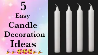 Diy Candle decoration ideas / Candle decoration for school Competition / Easy Candle decoration