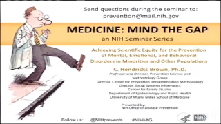 Scientific Equity for the Prevention of Mental, Emotional & Behavioral Disorders in Minorities (MtG)