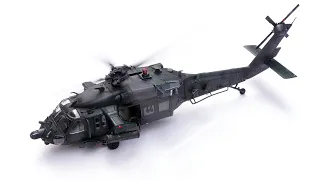 特战黑鹰！铁流 1/72 MH-60直升机合金成品模型样品测评