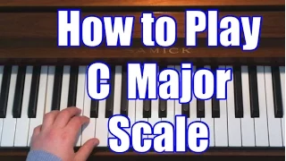 Piano Lessons - C Major Scale (Right & Left Hand)