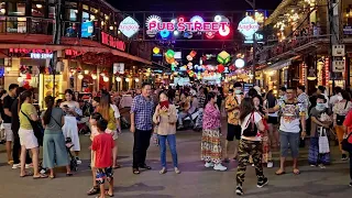 Cambodia Nightlife: Pub Street Scene, Virtual Walk | Siem Reap 4K