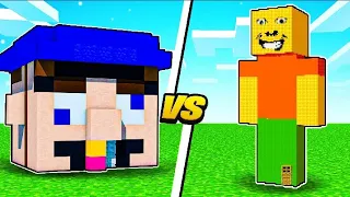 Jeffy vs Marvin WEIRD STRICT DAD House Battle in Minecraft!