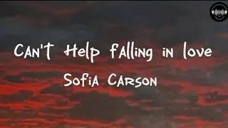 Sofia Carson - can't Help falling in love (lyrics video)